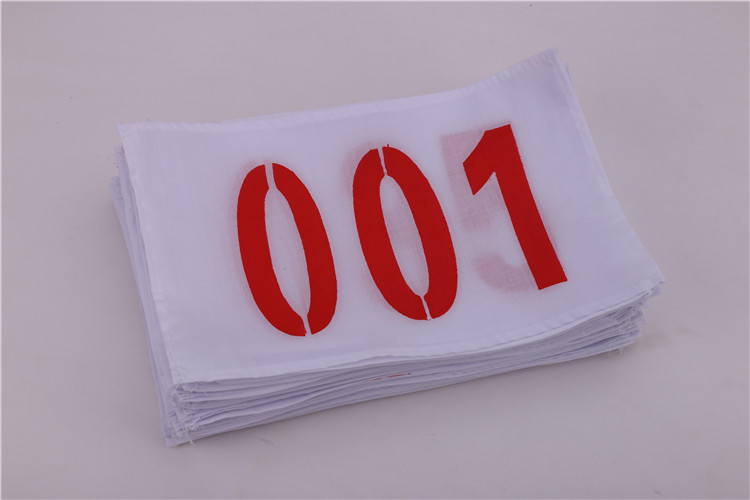 运动员号码布田径运动员号码布号码簿涤棉不缩水四周锁边401500