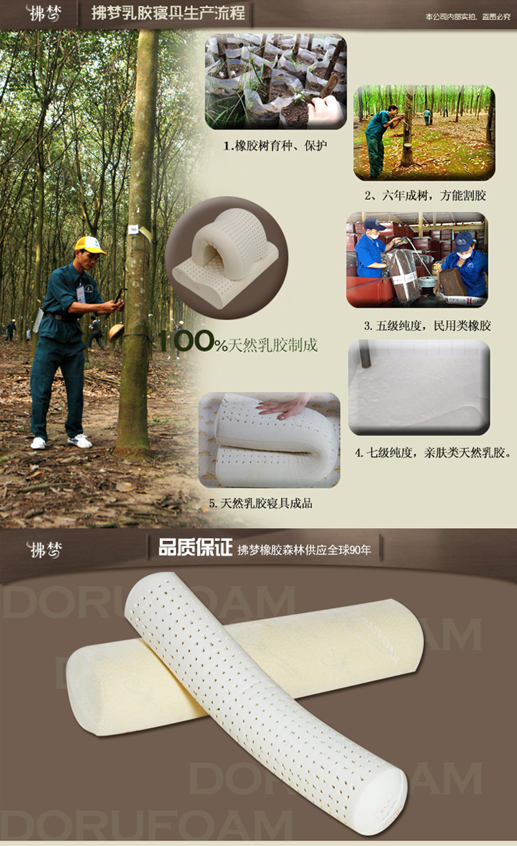 拂梦天然乳胶抱枕 进口乳胶枕头圆柱形超大抱枕靠垫超长抱枕