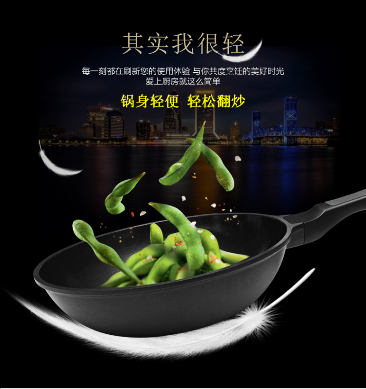 荷家臻品 PETE健康不粘炒锅 GEGG-28