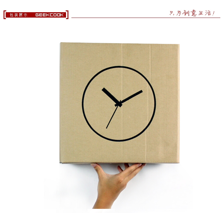 
                                        极客库 GeekCook 时尚夜光超级静音 挂钟表 壁钟 挂表                