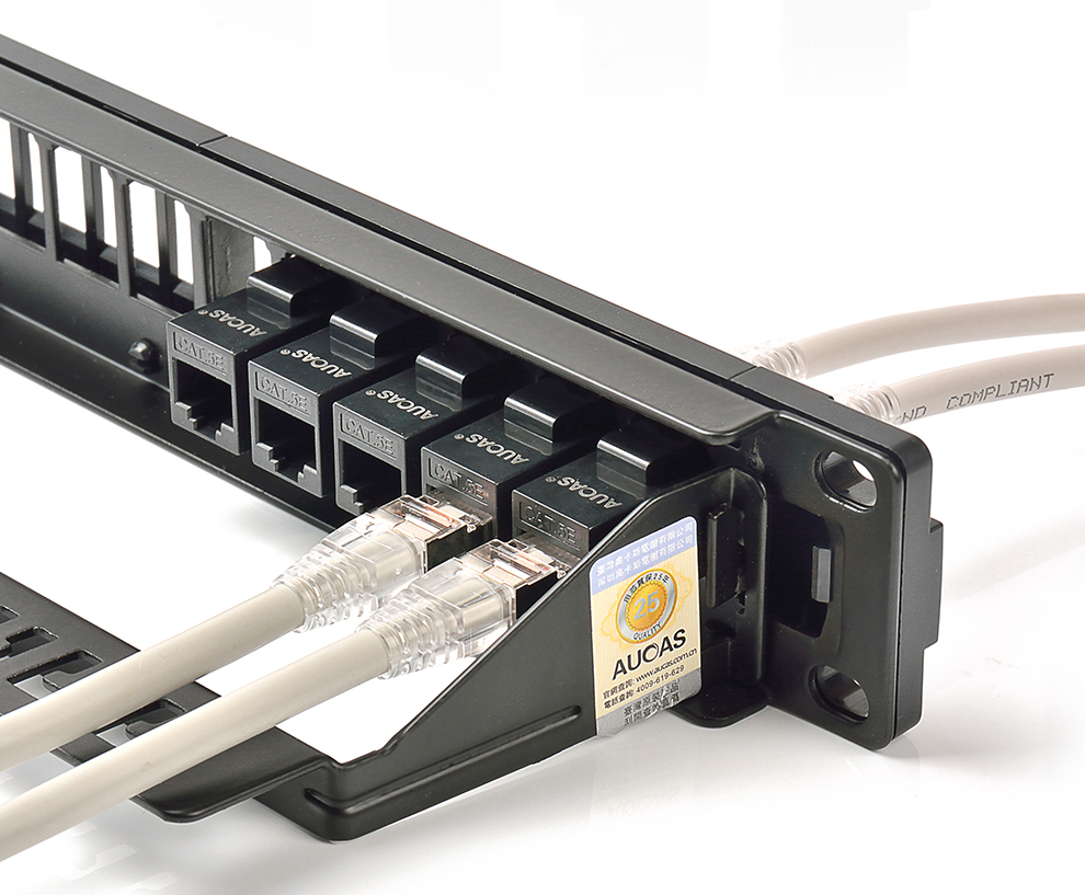 奥卡斯aucas超五类网线直通模块 rj45水晶头网络对接头连接器加长双通