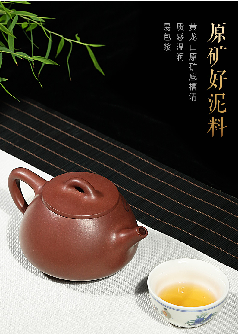 藏壶天下宜兴紫砂壶戴晨光9孔全手工茶壶家藏老底槽青石瓢金莲生香