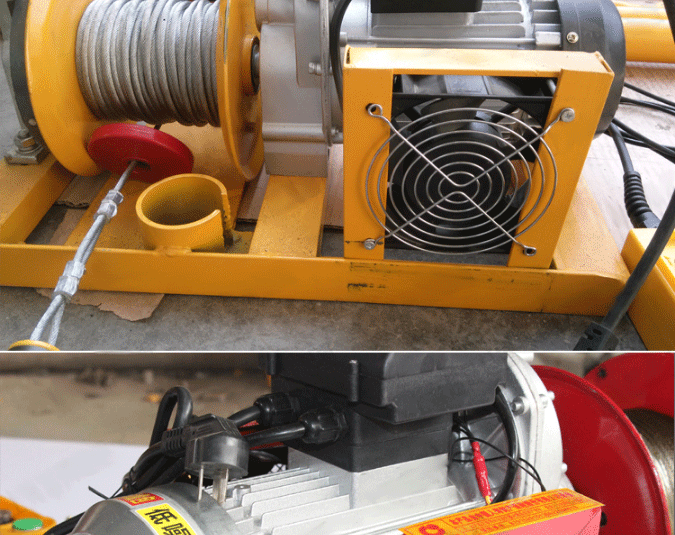 室内小吊机装修家用小吊运机吊料上料机吊沙机起重室内吊运机 500型