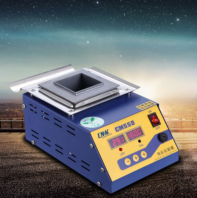 创美威 方形无铅锡炉 可调恒温熔锡炉 钛合金无铅环保焊锡炉600度高温