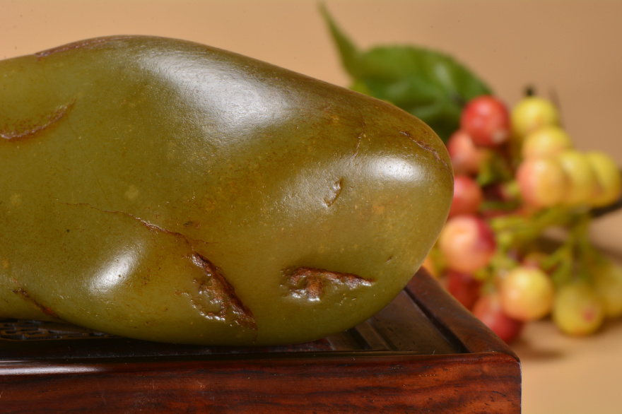 和田玉原石手把件499克 【珍宝世家】 品牌: 玉翁 品种: 和田玉 材质