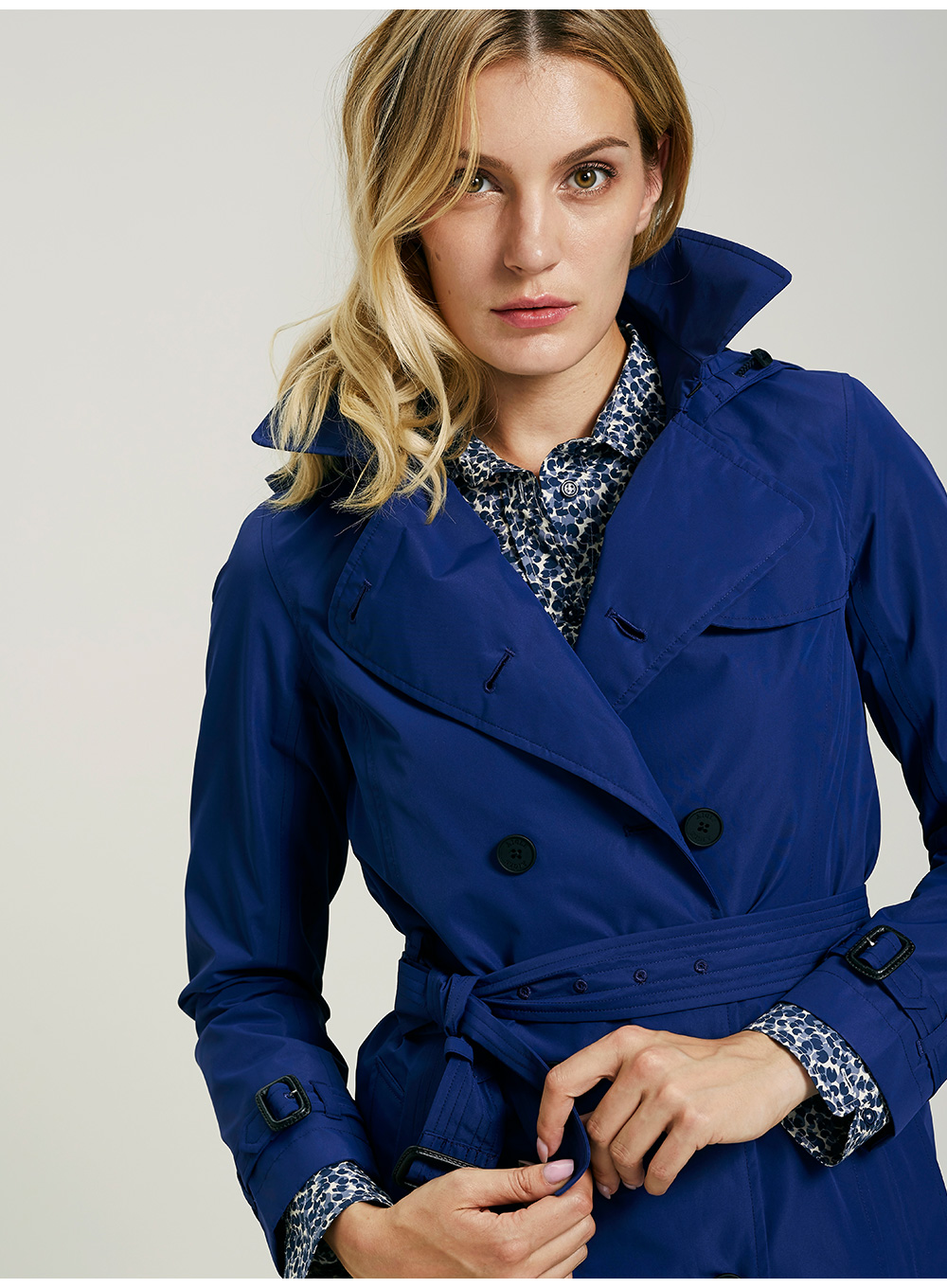 法国aigle 艾高 女士经典gore-tex风衣 gawa 青金蓝 h9143 36(160)