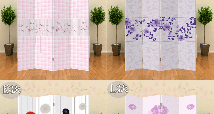 客厅 卧室玄关门简约现代布艺折屏折叠屏风 防水  加版型  一扇