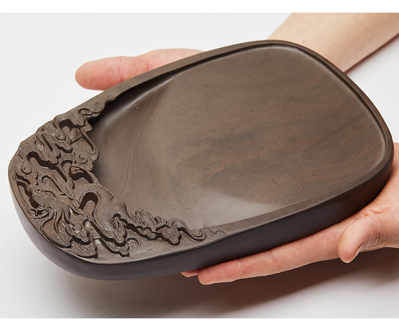 荣宝斋 砚台云龙 宋坑端砚 云龙-8寸/锦盒-中盛云商