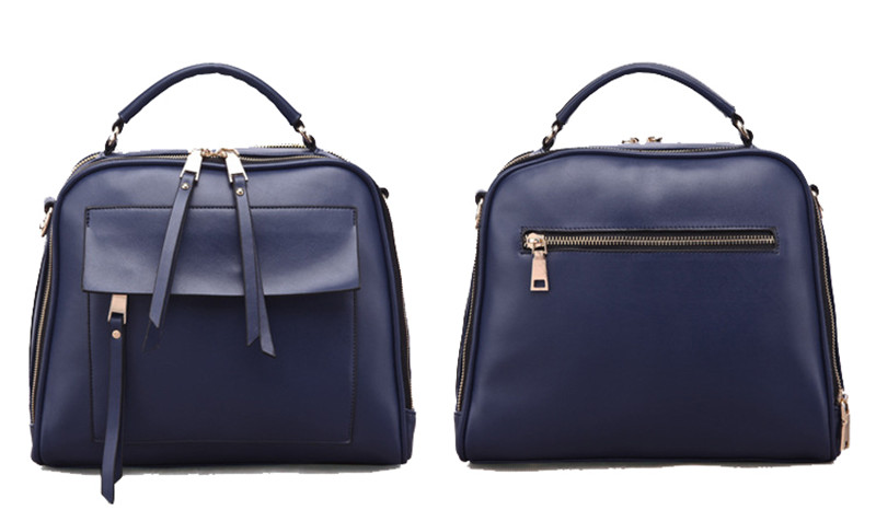 flipped斐莉德 戴妃包新款手提拉链牛皮纯色逛街青年斜挎女包 红色