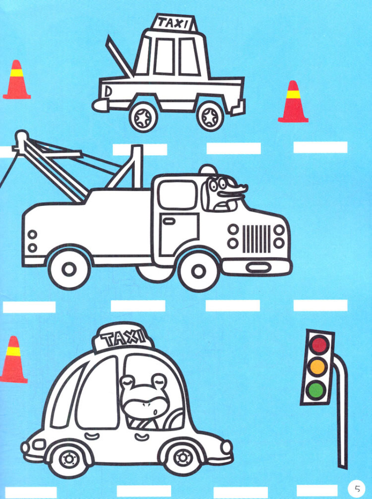 交通工具篇-创想与涂色-幼儿艺术启蒙-5