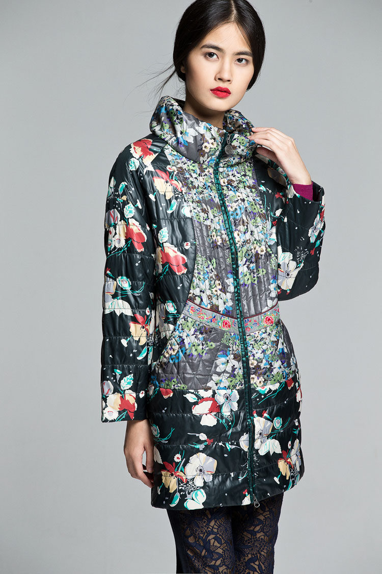 渔牌女装正品休闲裤女秋修身显瘦小脚裤长裤中国风提花外穿裤子商场