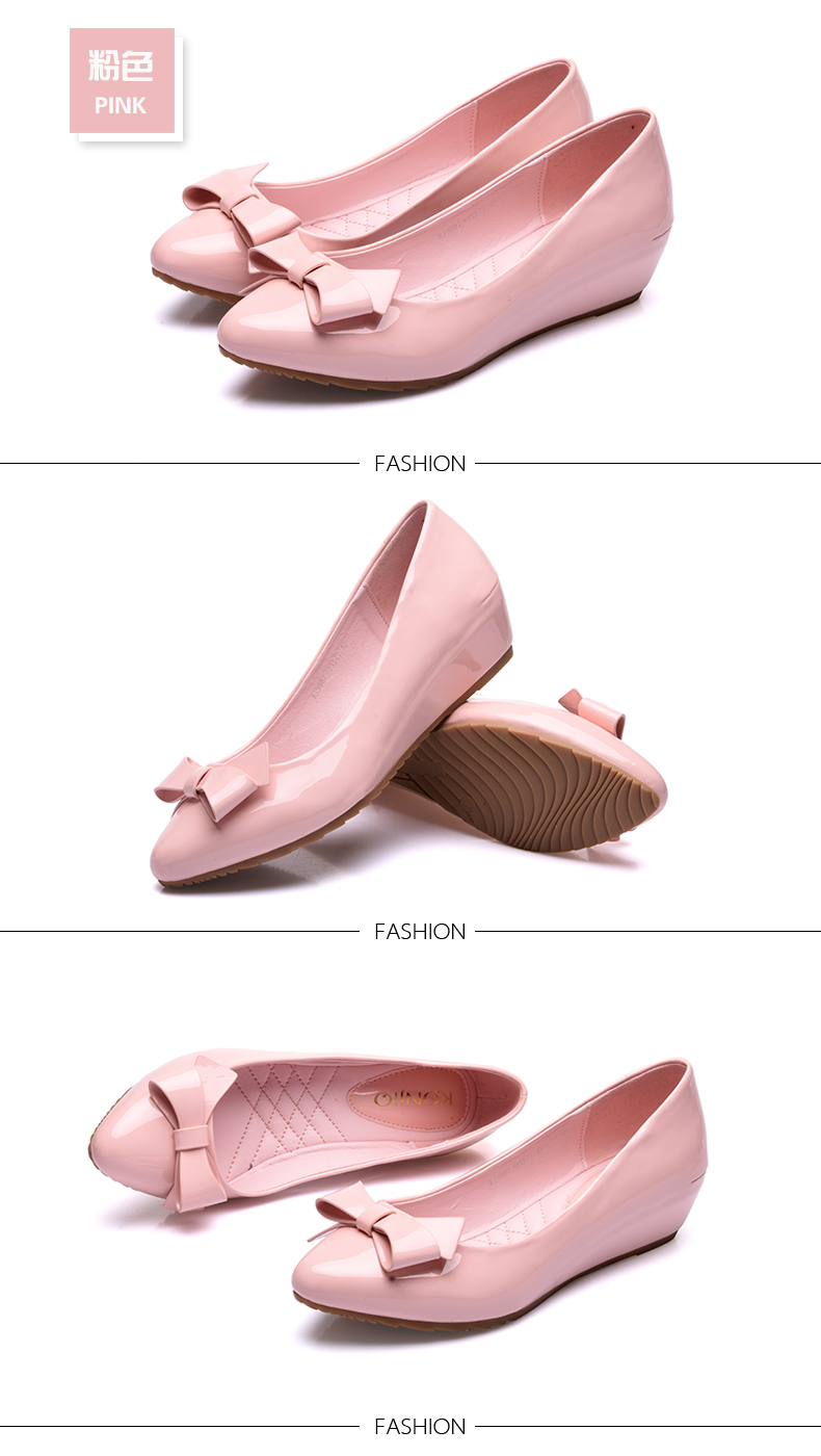 时尚女鞋 单鞋 康娇(konjio) 康娇kinjio/2016新款单鞋平底女单鞋浅口