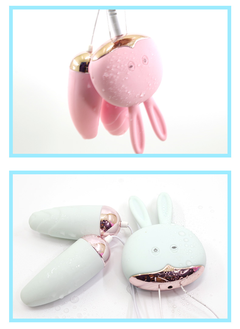 万乐兔子跳蛋强力震动静音女性自慰器夫妻成人情趣用品兔子粉色