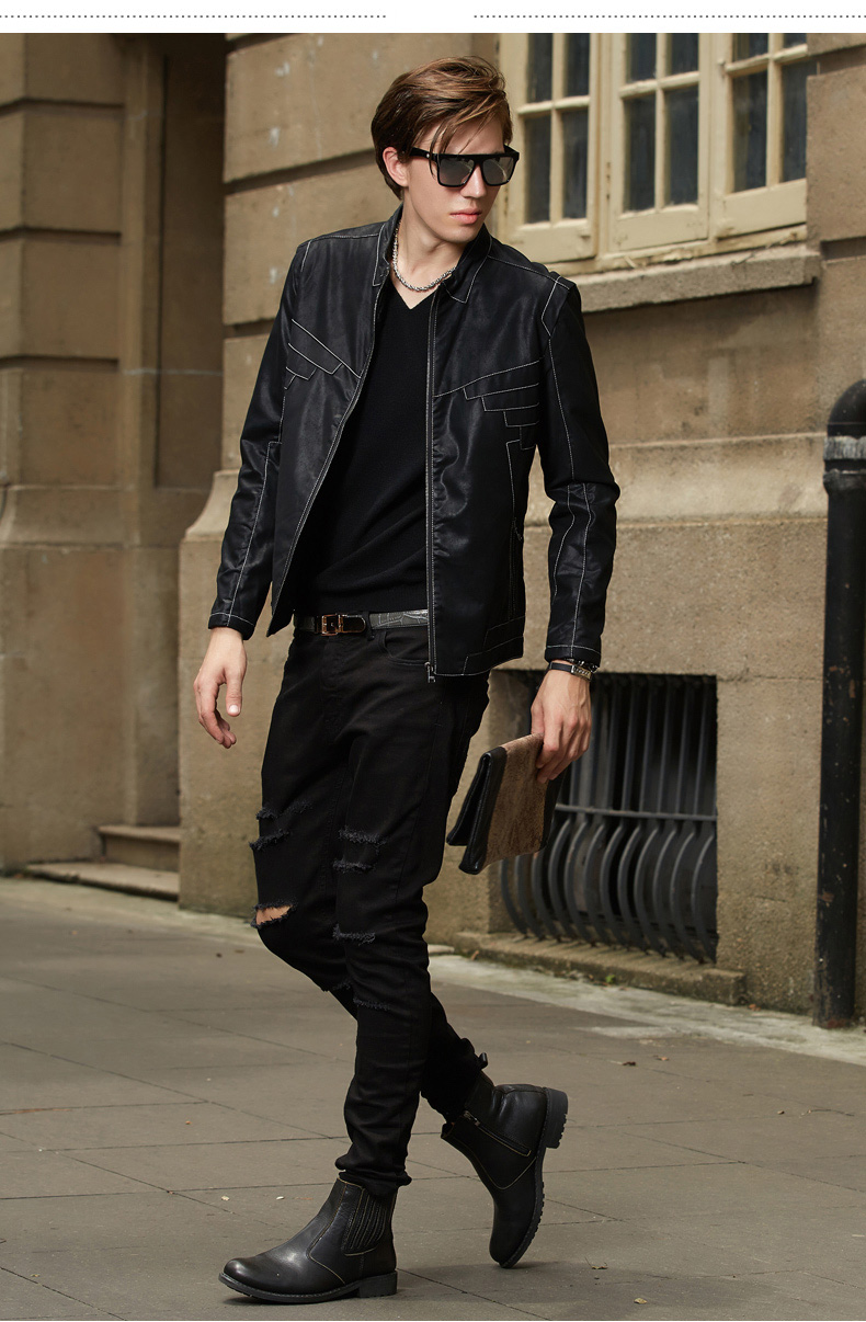 轻奢时尚品牌罗威男装2016春夏新款薄毛衣 v领套头纯