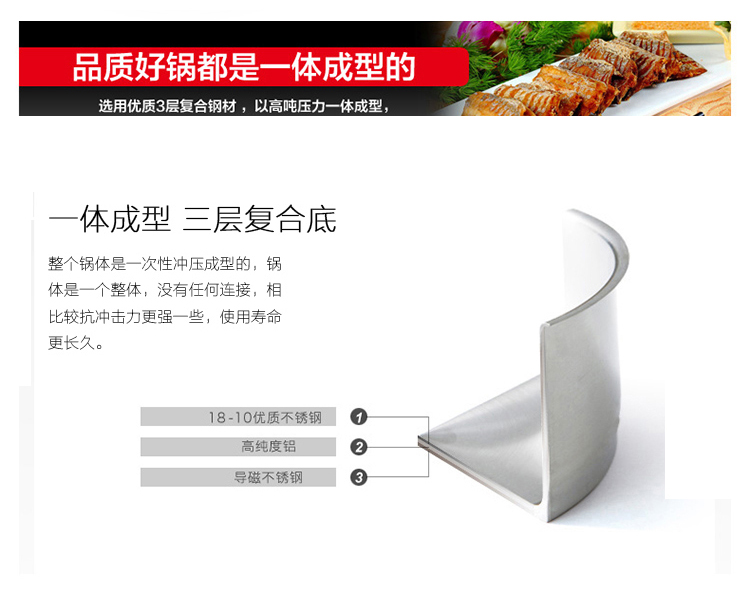 德国BRK 进口304不锈钢压力锅套装(6升BRK压力锅+杰美思30cm蒸炒锅)