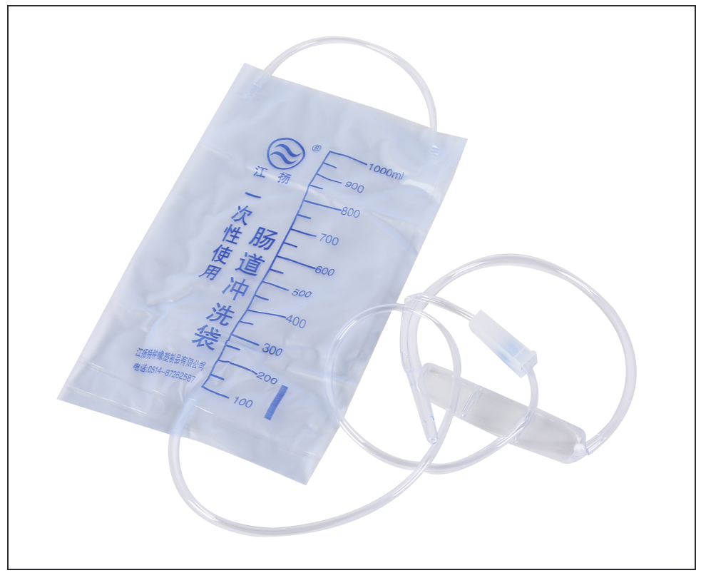 江扬一次性使用冲洗袋肠道冲洗器灌肠袋家用医用排便清肠器洗肠器1000