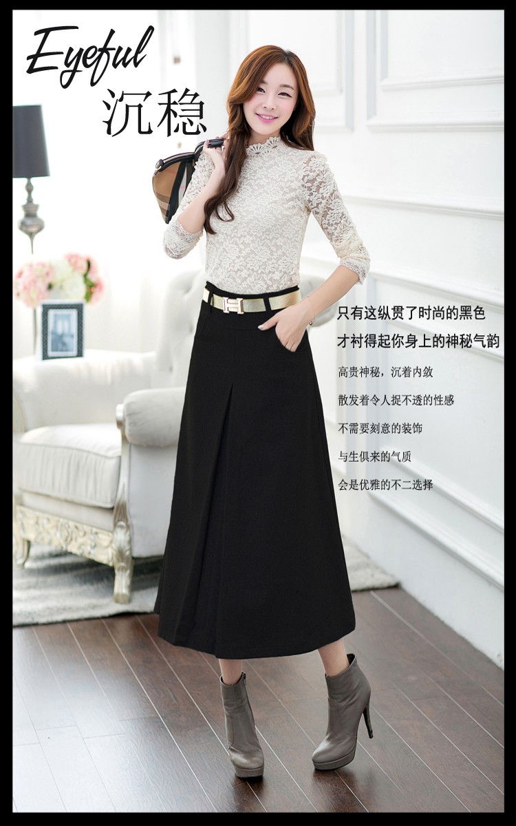 MS.HIGHS 2016夏新款网纱飘逸大摆仙女裙雪纺沙滩半身裙8963 黑色 M