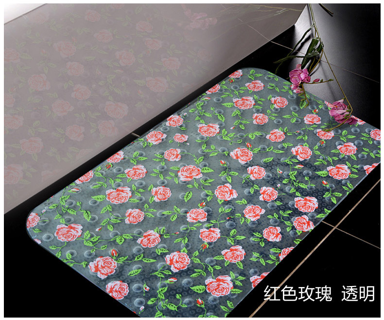 
                                        云亦 向日葵印花防滑垫 卫生间地垫 卫浴洗澡淋浴防滑垫子 无味脚垫 向日葵 35*70 CM                