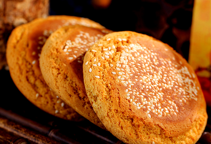 山西馆太谷饼山西小吃炳记元福太谷饼70克糕点太谷饼70克单袋