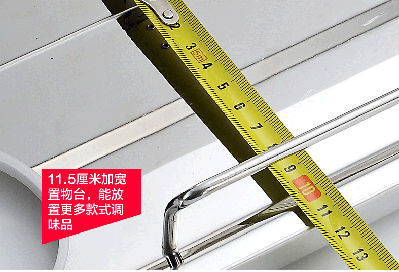 
                                        家佰利（jiabaili） 厨房置物架壁挂 304不锈钢刀架筷子筒多功能收纳架置物架 双层50双杯无挂篮                