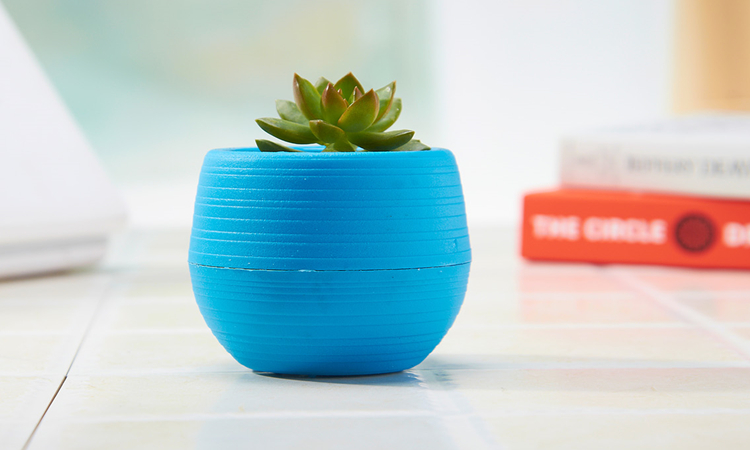 唯友p石丸盆 自动储水 新款创意时尚花盆 多肉植物塑料盆 多色彩虹盆