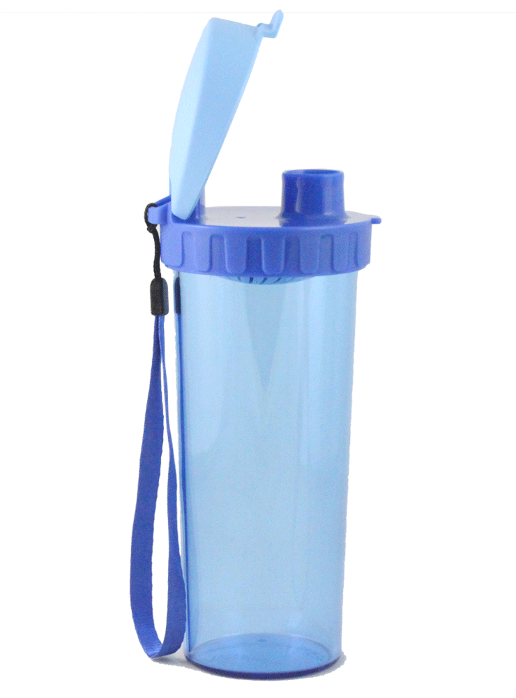 特百惠Tupperware 500ml新颜色茶韵随心杯两件套 带滤格 纯净蓝&海棠红(双色)