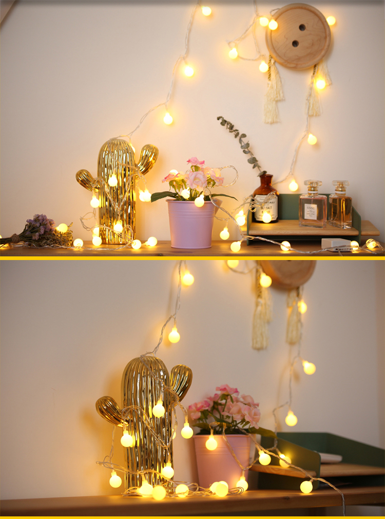 led星星小彩灯闪灯串灯满天星网红直播背景灯房间布置装饰网红灯卧室