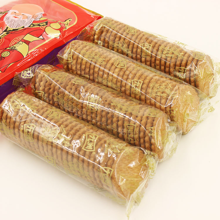包邮九洲奇味葱油饼干 450克*5袋 寿星味道 80后儿时回忆 老人头饼干