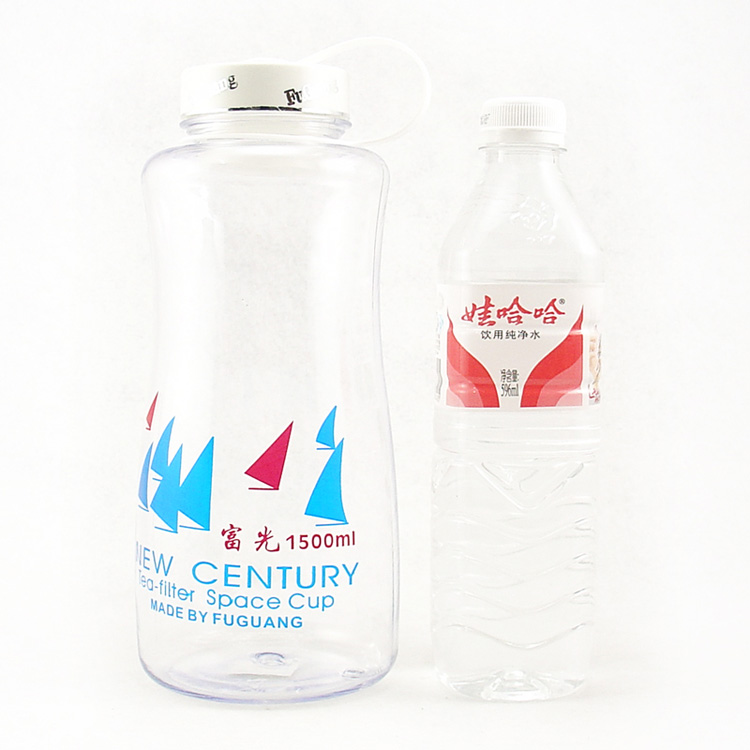 
                                        富光FGA-J1101太空杯PC塑料水杯 带滤网大容量户外运动水壶 1500ML                