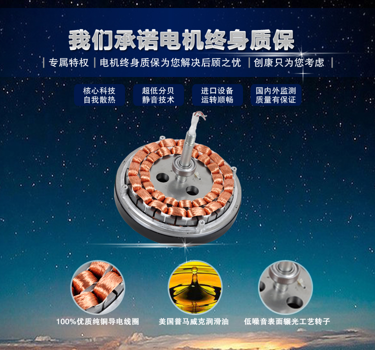 创康吊扇灯 卧室客厅书房餐厅隐形扇遥控吊扇42寸折叠透明塑胶扇叶风扇灯SD603 白色自带遥控42寸