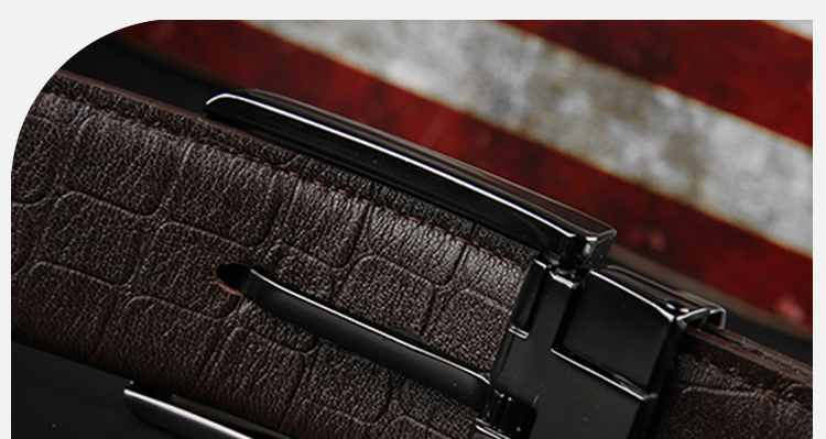 腰带男款针扣 百搭头层牛皮裤带韩版潮流时尚商务皮带playboy 款式一