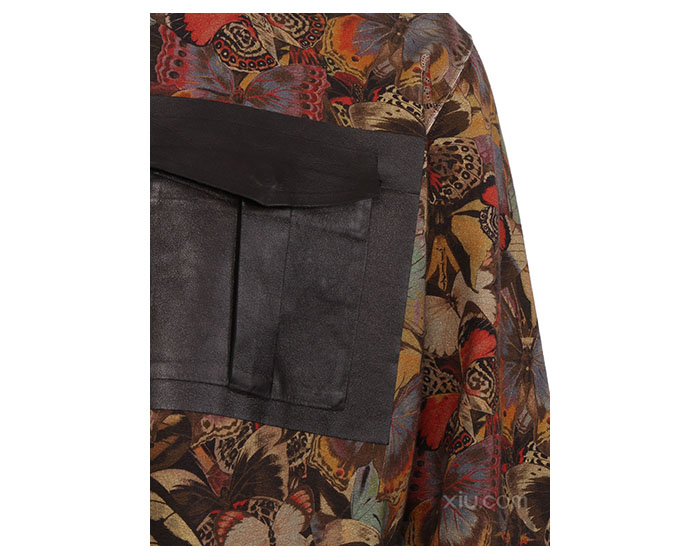 valentino 华伦天奴 男士蝴蝶印花纯棉卫衣 iv0mf01b.2ga.e15 拼色 l