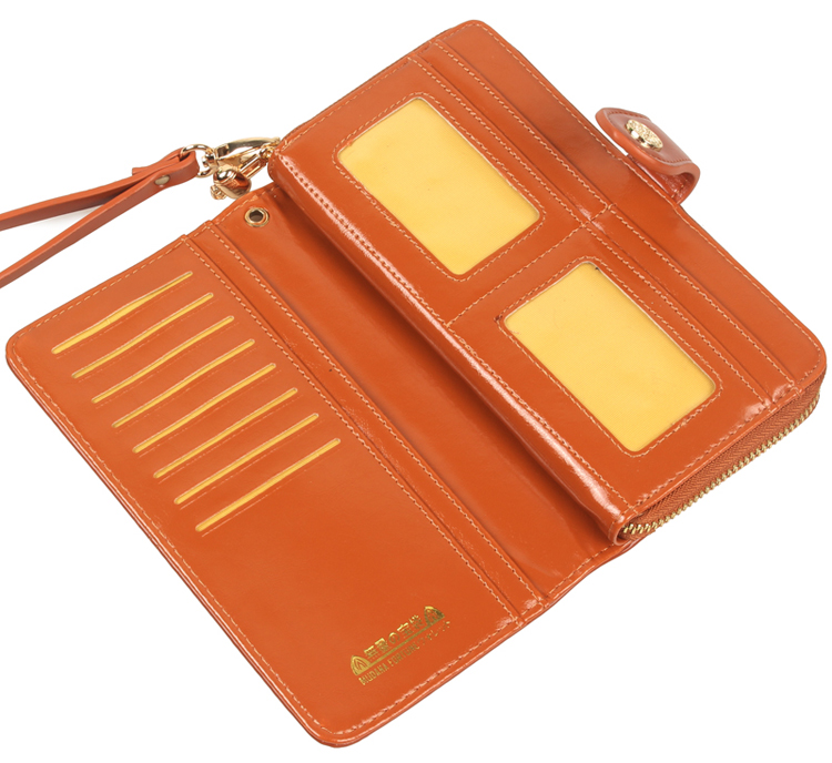 密宗大黑天财神种子字 皮u钱包 长款男女钱包pu 财神种子字旺运势增