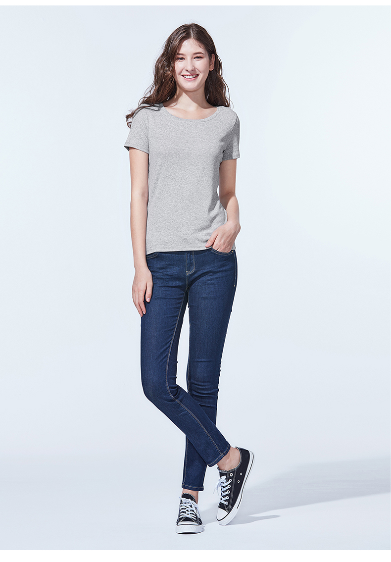 【无库存】baleno/班尼路 女装夏季t恤 休闲百搭圆领上衣女 纯色短袖