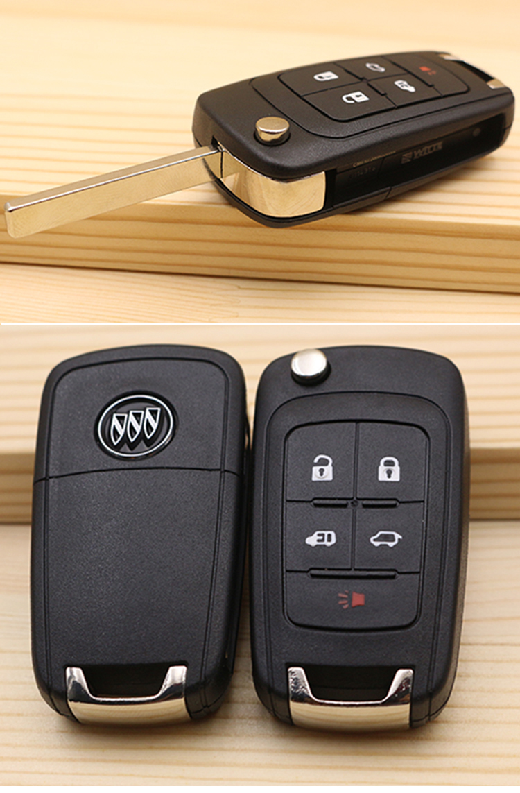 驹傲15年13款别克gl8原车钥匙外壳天尊汽车遥控钥匙五键外壳替换 新