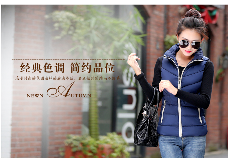 羽绒棉服女短款马甲韩版轻薄连帽可拆韩范百搭马夹背心羽绒棉服外套 白色 L