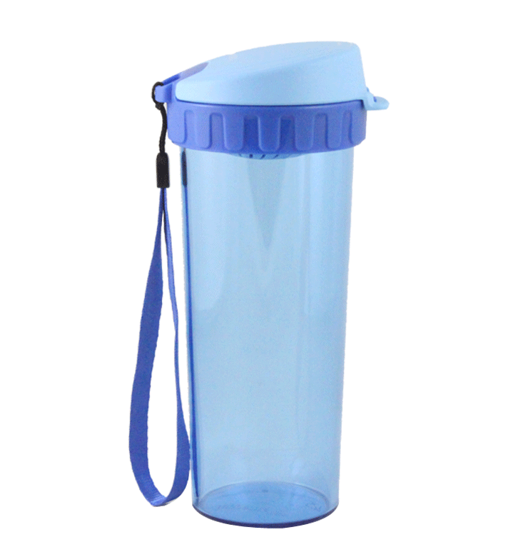 特百惠Tupperware 500ml新颜色茶韵随心杯两件套 带滤格 纯净蓝&海棠红(双色)
