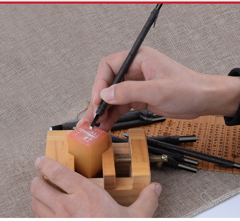 刀合金篆刻刀套装印章刻字石刻手工雕刻工具 内弧篆刻刀10件套 塑盒