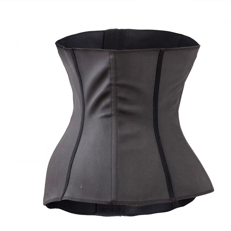 时尚魅力潮流黑色橡胶钢骨乳胶塑身内衣欧美宫廷美体瘦身束身衣宫廷