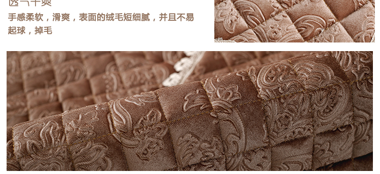 金字塔沙发垫套装防滑坐垫四季沙发套罩沙发巾罩坐垫子 素锦流年 酒红色 60*60cm+20cm垂边