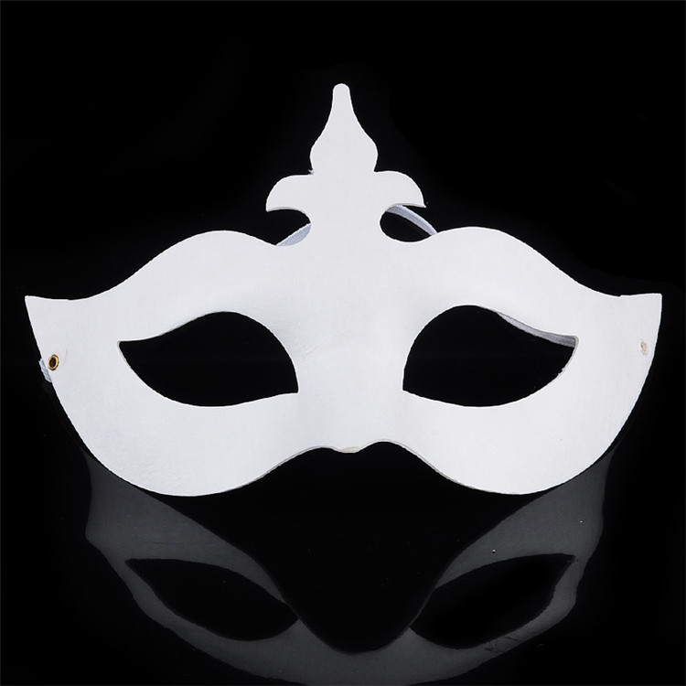 白面具绘画脸谱面具diy手绘白面具儿童画画面具白色纸浆面具丙烯颜料