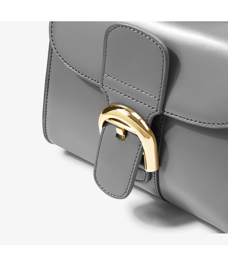 coupdefoudre轻奢cdf名品专柜款2018春夏新款真皮头层牛皮单肩手提包