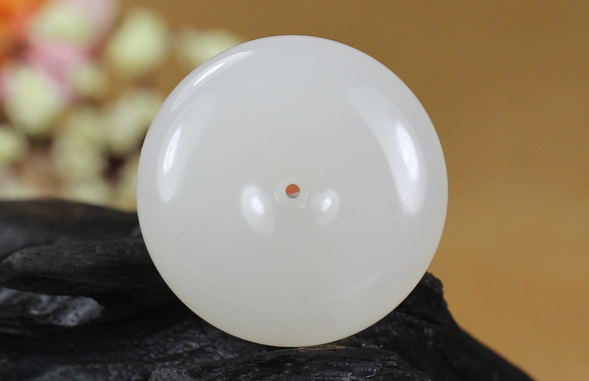 【中和尚品】和田玉挂件 羊脂玉平安扣 16.01克 z618