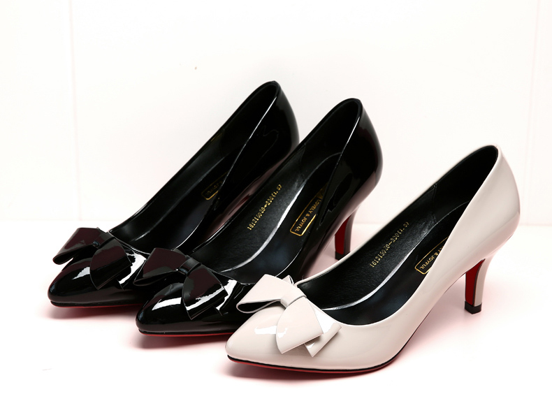 josiny/卓诗尼2016新款高跟鞋细跟尖头鞋浅口套脚女鞋单鞋161215020