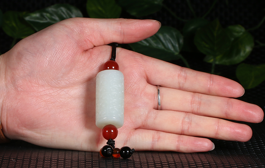 91# 和田玉 勒子 挂件 30.9620g【玉得福】