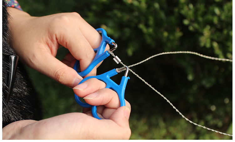 【红色营地户外工具】红色营地 不锈钢线锯 绳锯钢丝锯野外救生锯 木