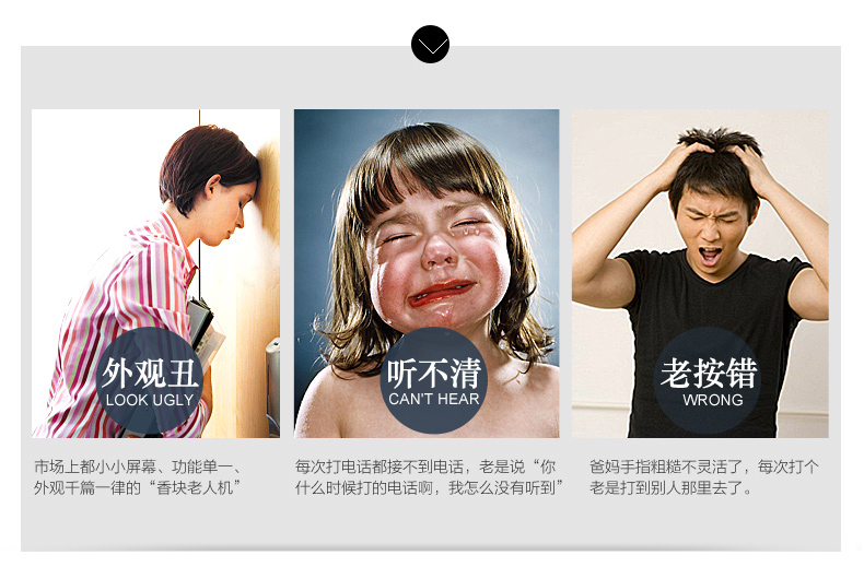 海尔 (Haier) A110 移动/联通2G 老人手机直板 双卡双待 钢琴白