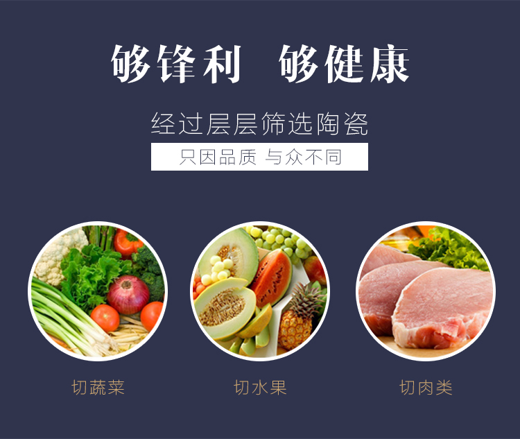 
                                        德利尔（DELIER） 德利尔(delier) 菜刀 陶瓷刀 厨房刀具 6寸塑柄 切片刀 6寸 黑            (D-FH-C6)                