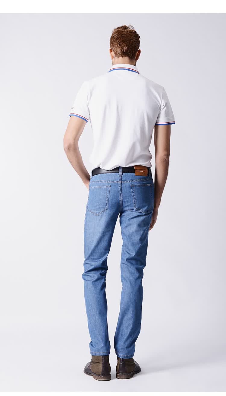皮尔卡丹(pierre cardin)203224 夏季薄款透气柔软中腰直筒休闲男士