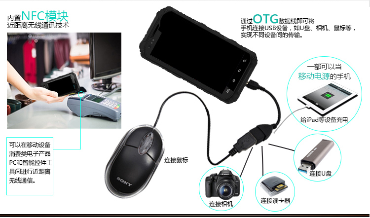 JEASUNG A8升级版 联通3G/移动 路虎三防智能手机 双卡双待 黄色